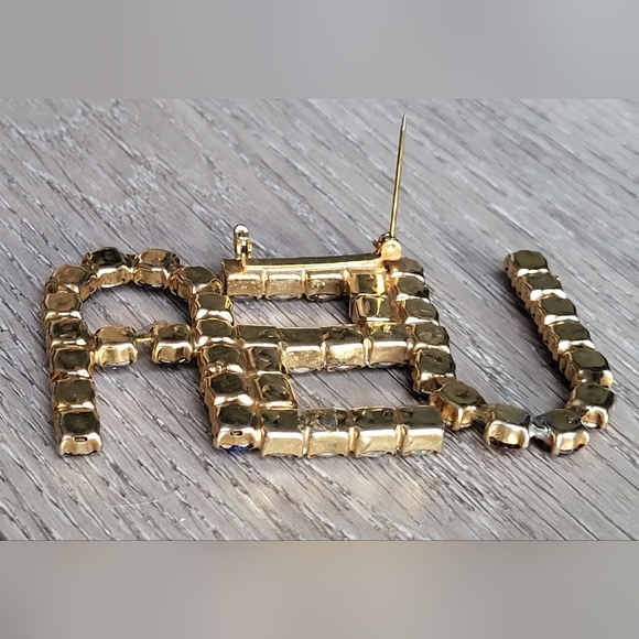 Rhinestone brooch, 🇺🇸 USA - Picture 6 of 7